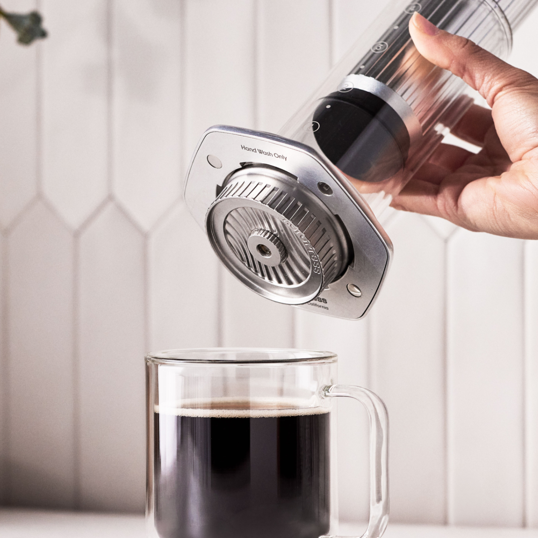 AeroPress Flow Control Station – Stainless Steel