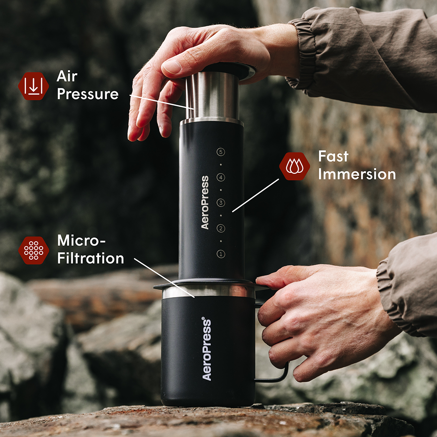 AeroPress Coffee Maker - Steel