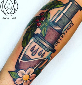 AeroPress tattoo art